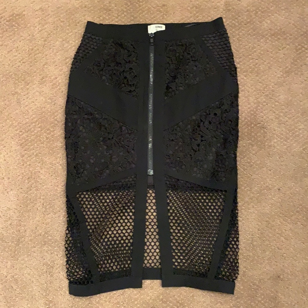 NWT LF Lace and Mesh Skirt